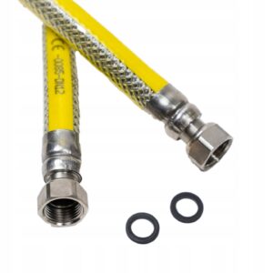 Wąż / przewód gazowy do gazu ziemnego, GW 1/2" x GW 1/2"