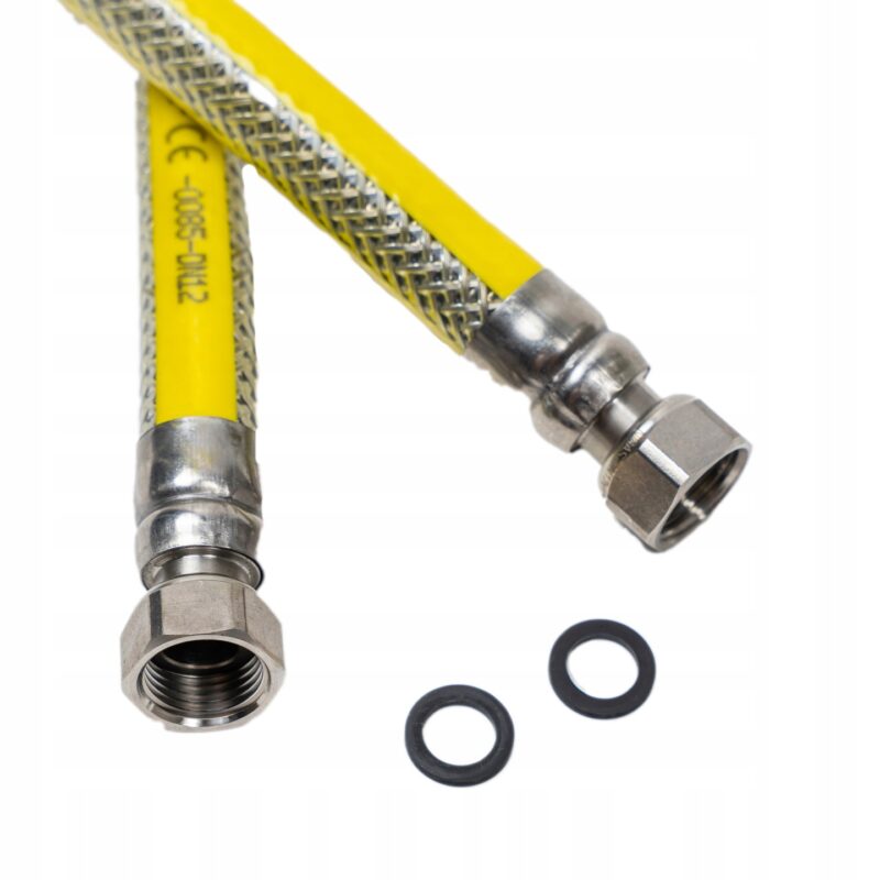 Wąż / przewód gazowy do gazu ziemnego, GW 1/2" x GW 1/2"