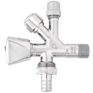 ZAWÓR ZAPOROWY KOMBINOWANY GRZYBKOWY KĄTOWY Z ROZETĄ 1/2x 3/4x 3/8 DIAMOND