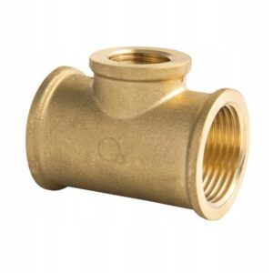 Trójnik redukcyjny, trojak mosiężny 1" x 1/2" x 1" GW