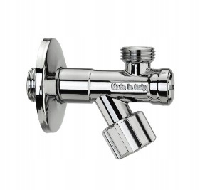 Zawór podumywalkowy, kątowy, grzybkowy z filtrem VA ALBERTONI 1/2'' x 1/2"