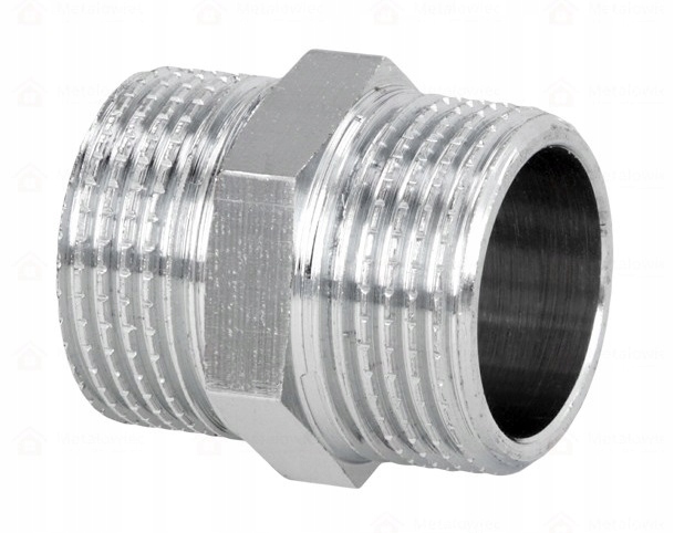 Nypel - złączka chrom 1" x 1"