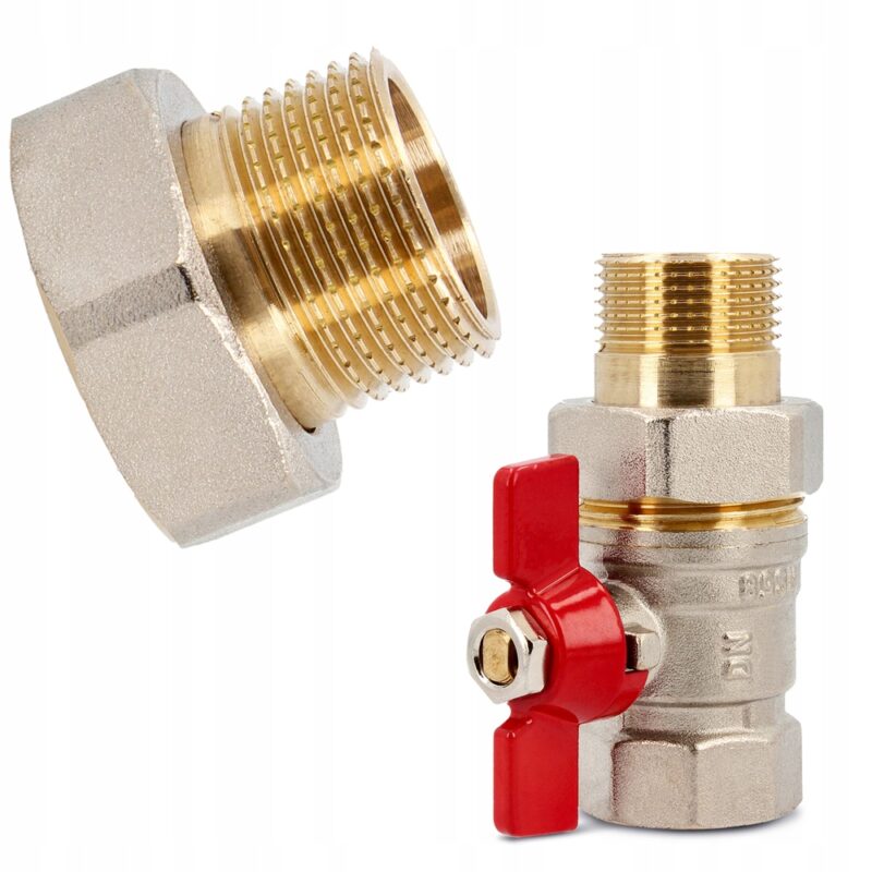 Zawór kurek kulowy Diamond 1/2'' DN15 ze śrubunkiem