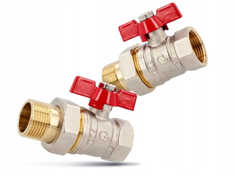 Zawór kurek kulowy Diamond 1/2'' DN15 ze śrubunkiem