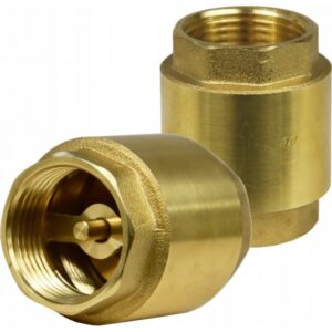 Zawór zwrotny mosiężny 1/2" wzmocniony, trzpień mosiężny