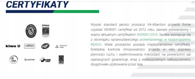 Zawór podumywalkowy, kątowy, grzybkowy z filtrem "VA ALBERTONI 1/2" x 3/8"