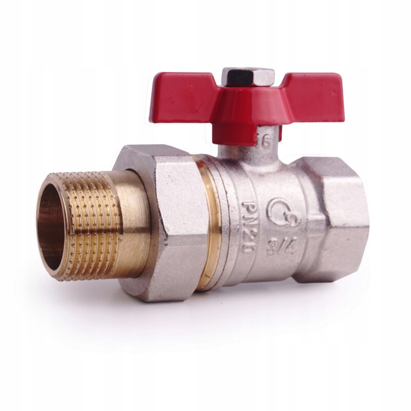 Zawór kurek kulowy Diamond 1/2'' DN15 ze śrubunkiem