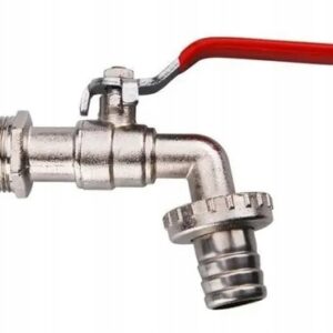 Zawór kulowy do wody 1/2'' KRAN OGRODOWY + końcówka na węża