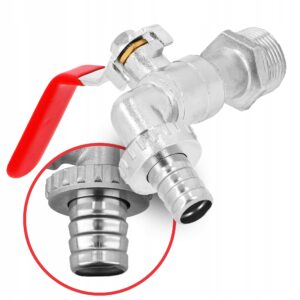 Zawór kulowy do wody 3/4'' KRAN OGRODOWY + końcówka na węża