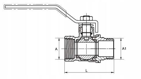 Zawór kulowy Diamond 1/2'' DN15 Rączka WZ