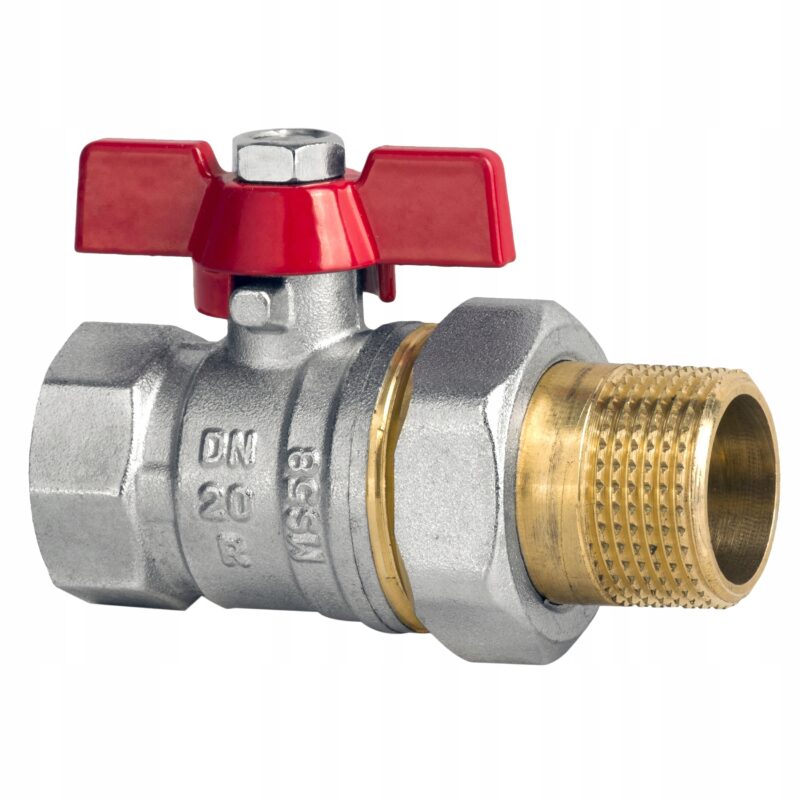 Zawór kurek kulowy Diamond 1/2'' DN15 ze śrubunkiem