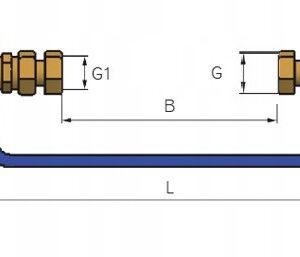 Konsola wodomierza 1/2", konsola do podłączenia wodomierza