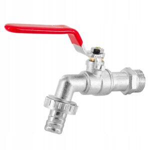 Zawór kulowy do wody 3/4'' KRAN OGRODOWY + końcówka na węża