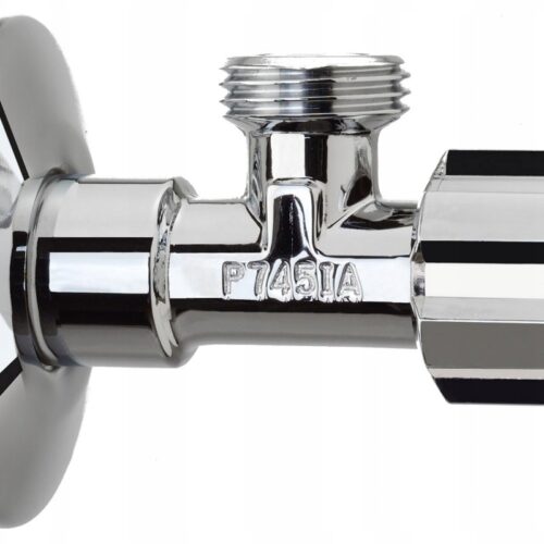 Zawór grzybkowy podumywalkowy, kątowy VA ALBERTONI 1/2x1/2 z rozetą