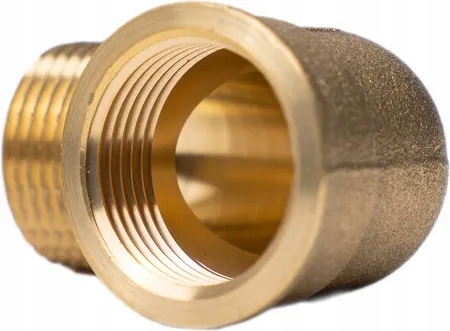 Kolano mosiężne nr7 wz 1" mufowo-nyplowe