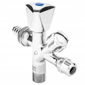 ZAWÓR ZAPOROWY KOMBINOWANY GRZYBKOWY KĄTOWY Z ROZETĄ 1/2x 3/4x 3/8 DIAMOND