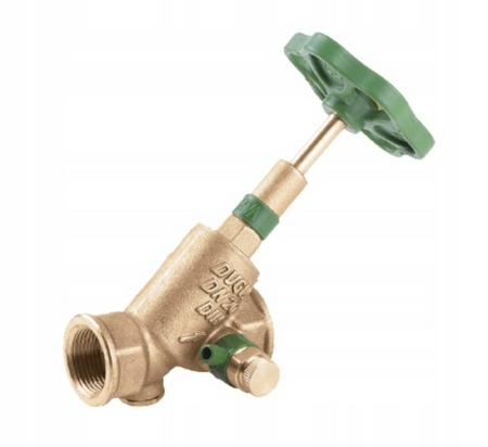 ZAWÓR ANTYSKAŻENIOWY DN20 SKOŚNY GRZYBKOWY MOSIEŻNY SCHLOSSER - 3/4 CALA