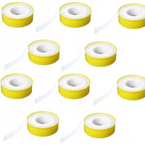 Taśma teflonowa do uszczelniania połączeń gwintowych 10 m 12 x 0,1 mm