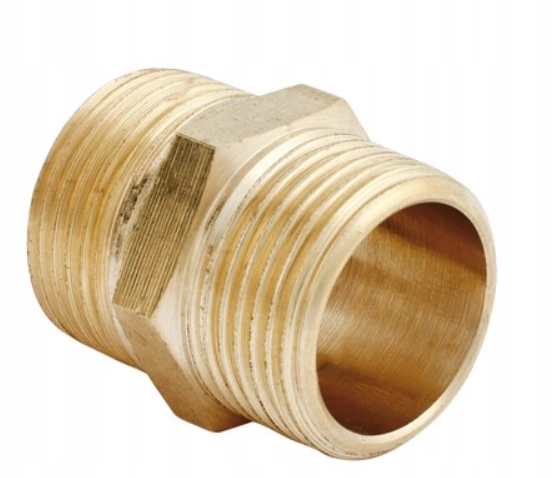 Nypel - złączka mosiężna 3/4" x 3/4"