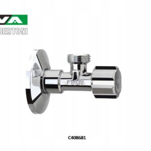 Zawór grzybkowy podumywalkowy, kątowy VA ALBERTONI 1/2x1/2 z rozetą