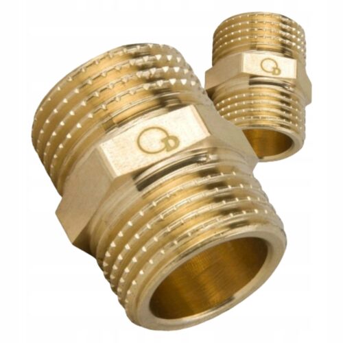 Nypel - złączka mosiężna 1" x 1"