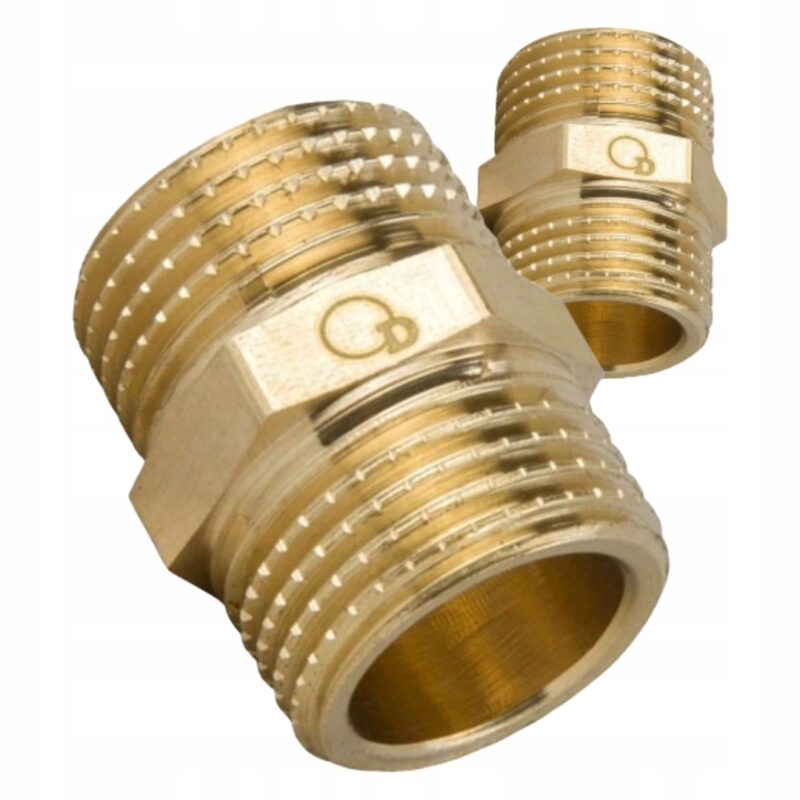 Nypel - złączka mosiężna 3/8" x 3/8"