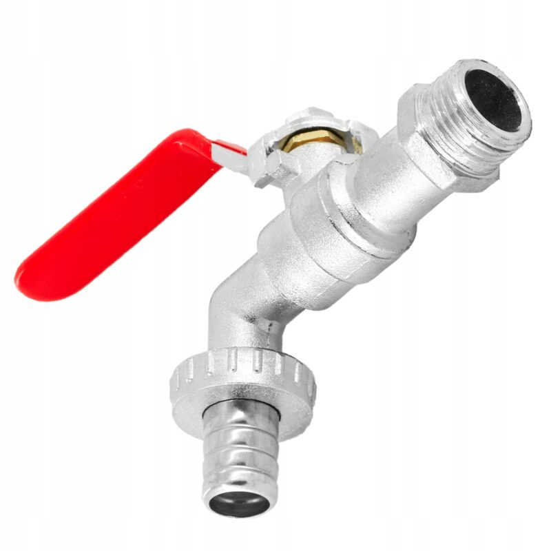 Zawór kulowy do wody 3/4'' KRAN OGRODOWY + końcówka na węża