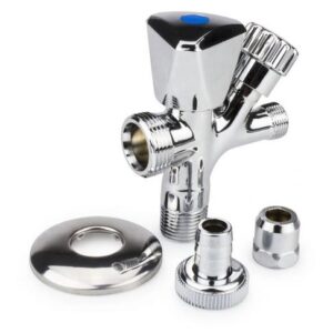 ZAWÓR ZAPOROWY KOMBINOWANY GRZYBKOWY KĄTOWY Z ROZETĄ 1/2x 3/4x 3/8 DIAMOND