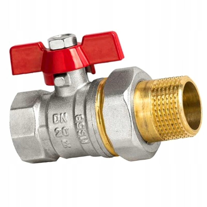 Zawór kurek kulowy Diamond 3/4'' DN20 ze śrubunkiem