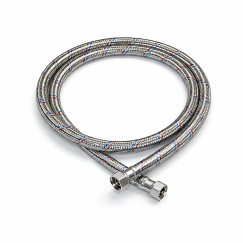 WĄŻ-WĘŻYK do wody w oplocie stalowym DN13/Fi13, GW 1/2" x GW 1/2"