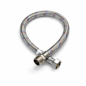 WĄŻ-WĘŻYK do wody w oplocie stalowym DN13/Fi 13, GW 3/4"x GZ 3/4"