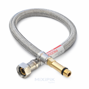 WĄŻ PRZYŁĄCZENIOWY DN8 DO BATERII STOJĄCEJ 3/8" x DŁ.KONIEC M10x1