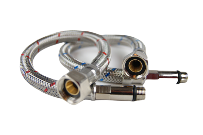 WĘŻYKI PRZYŁĄCZENIOWE DO BATERII Z KOL. 3/8" x DŁ.KONIEC M10x1, 2szt