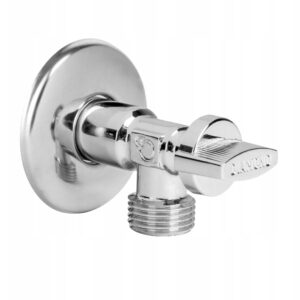 Zawór kulowy kątowy podumywalkowy 1/2" x 3/4" chromowany