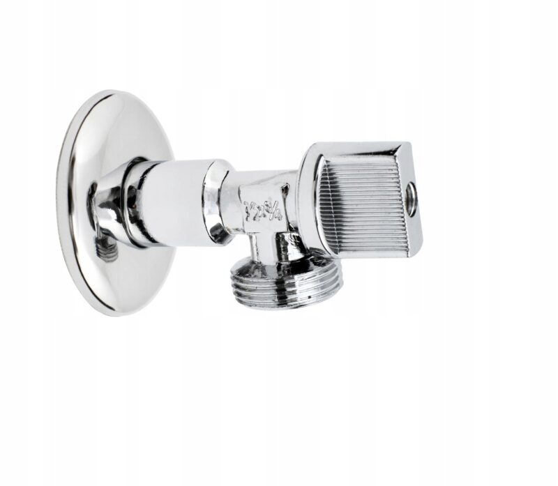 Zawór kątowy kulowy bez filtra z rozetą 1/2'x 3/4'