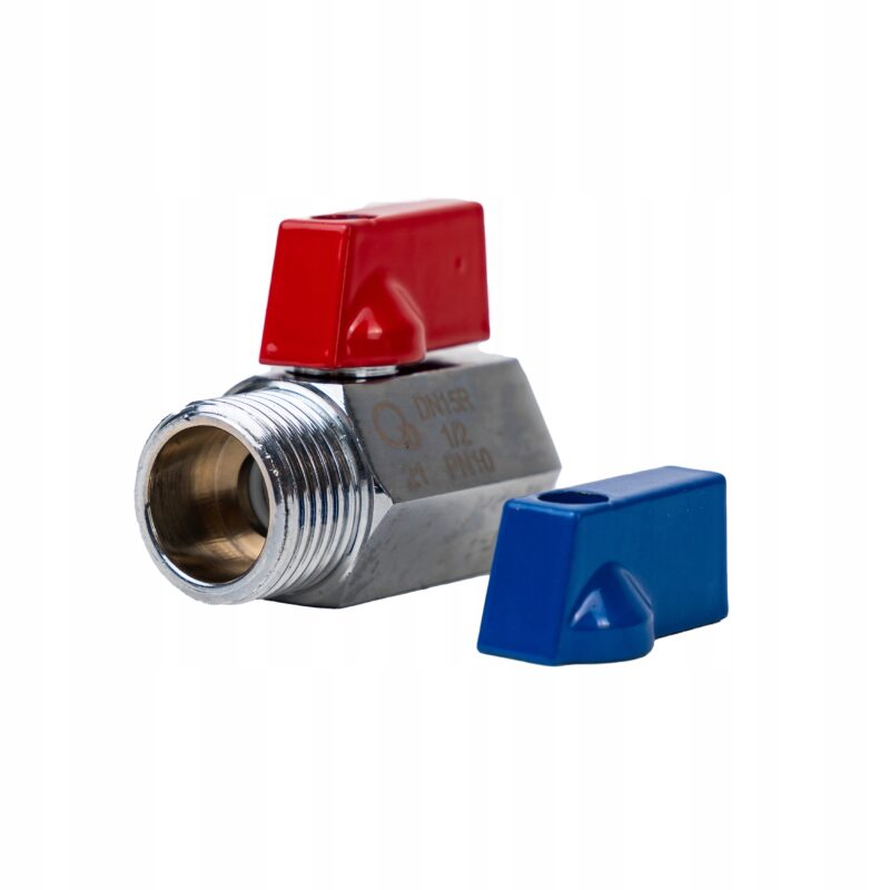 Zawór / kurek kulowy MINI, do inst. wod. i centralnego ogrzewania 1/2''