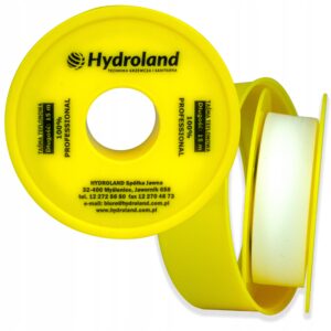 Taśma teflonowa Hydroland uszczelniająca 15 m 19 x 0,2 mm