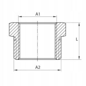 Redukcja mosiężna 1 X 3/4 cala