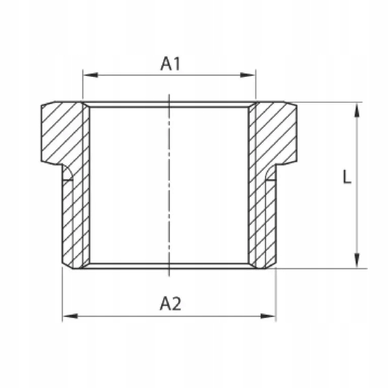 Redukcja mosiężna 1 X 3/4 cala