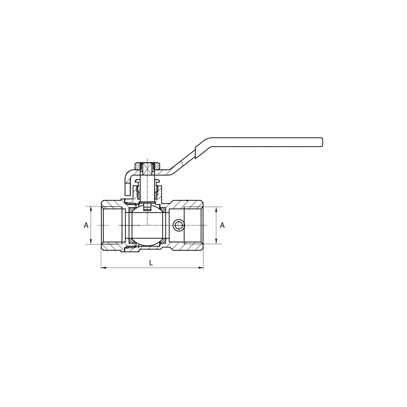 Zawór kurek kulowy Diamond 1/2 cala DN15 Rączka WW