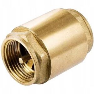 Zawór zwrotny mosiężny 1/2" wzmocniony, trzpień mosiężny