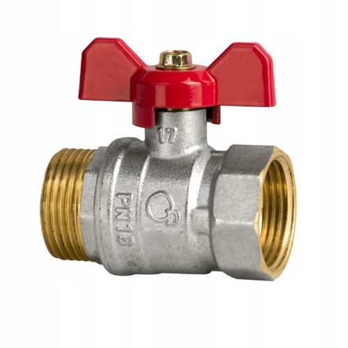 Zawór kurek kulowy Diamond 1/2 cala DN15 Motylek WZ