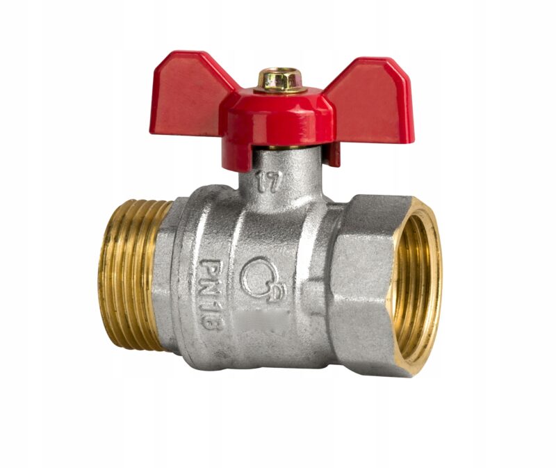 Zawór kurek kulowy Diamond 1/2 cala DN15 Motylek WZ