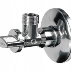 Zawór kulowy kątowy podumywalkowy 1/2" x 3/4" chromowany