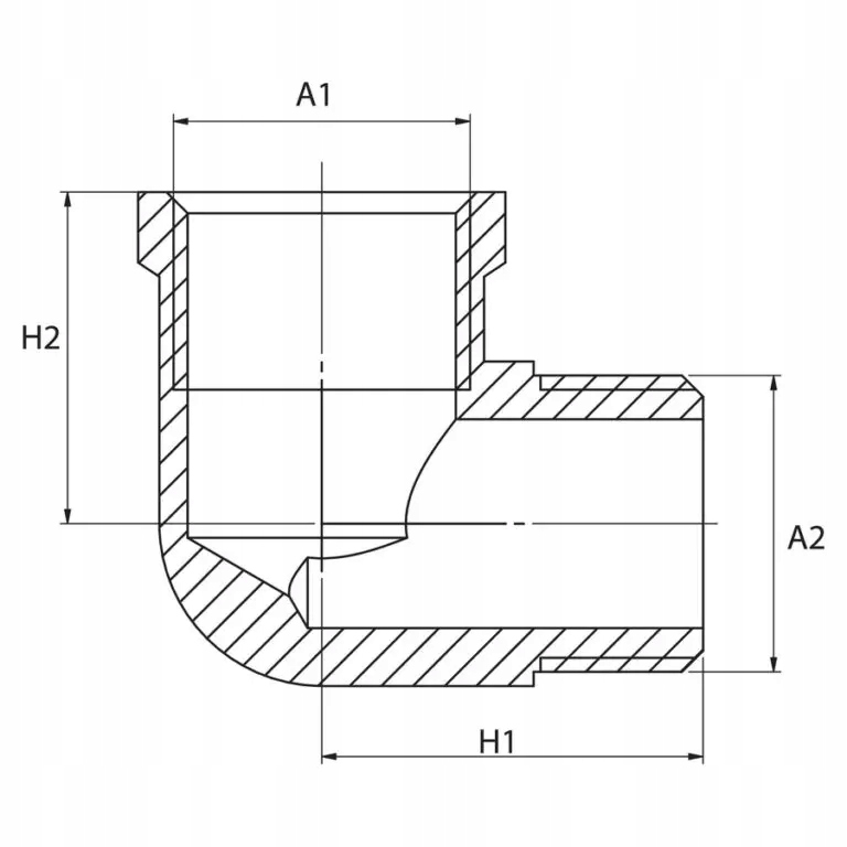 Kolano mosiężne nr7 wz 1" mufowo-nyplowe