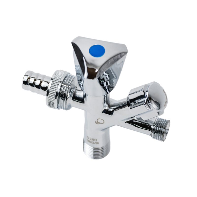 ZAWÓR ZAPOROWY KOMBINOWANY GRZYBKOWY KĄTOWY Z ROZETĄ 1/2x 3/4x 3/8 DIAMOND